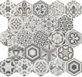EQUIPE HEXATILE : Equipe Hexatile Harmony B&W 17,5x20 Керамогранит, 20x17.5