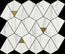 Фото товара Italon Charme Advance Mosaico Chic Platinum White 25,8х32,8 Мозаика