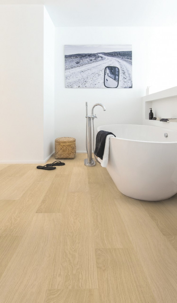 Ламинат Quick Step Impressive 8/32 (IM3105) Дуб лакированный белый