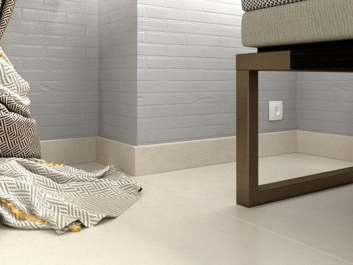 Плинтус МДФ FineFloor Stone FF-1590/1490 Камень Сан-Вито