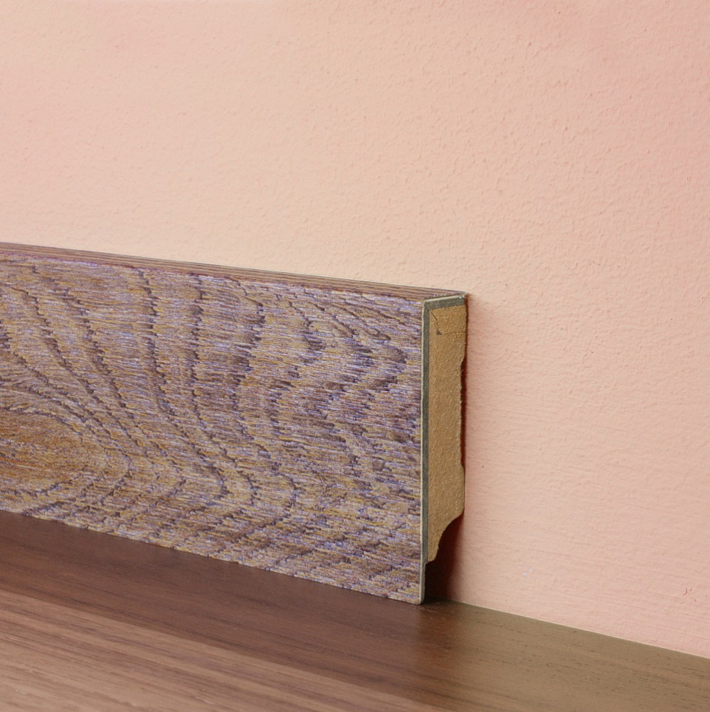 Плинтус МДФ FineFloor Wood FF-1507/1407 Дуб Карлин