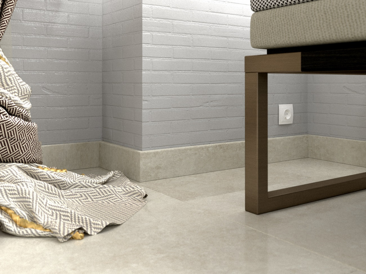 Плинтус МДФ FineFloor Stone FF-1553/1453 Камень Шато Де Брезе