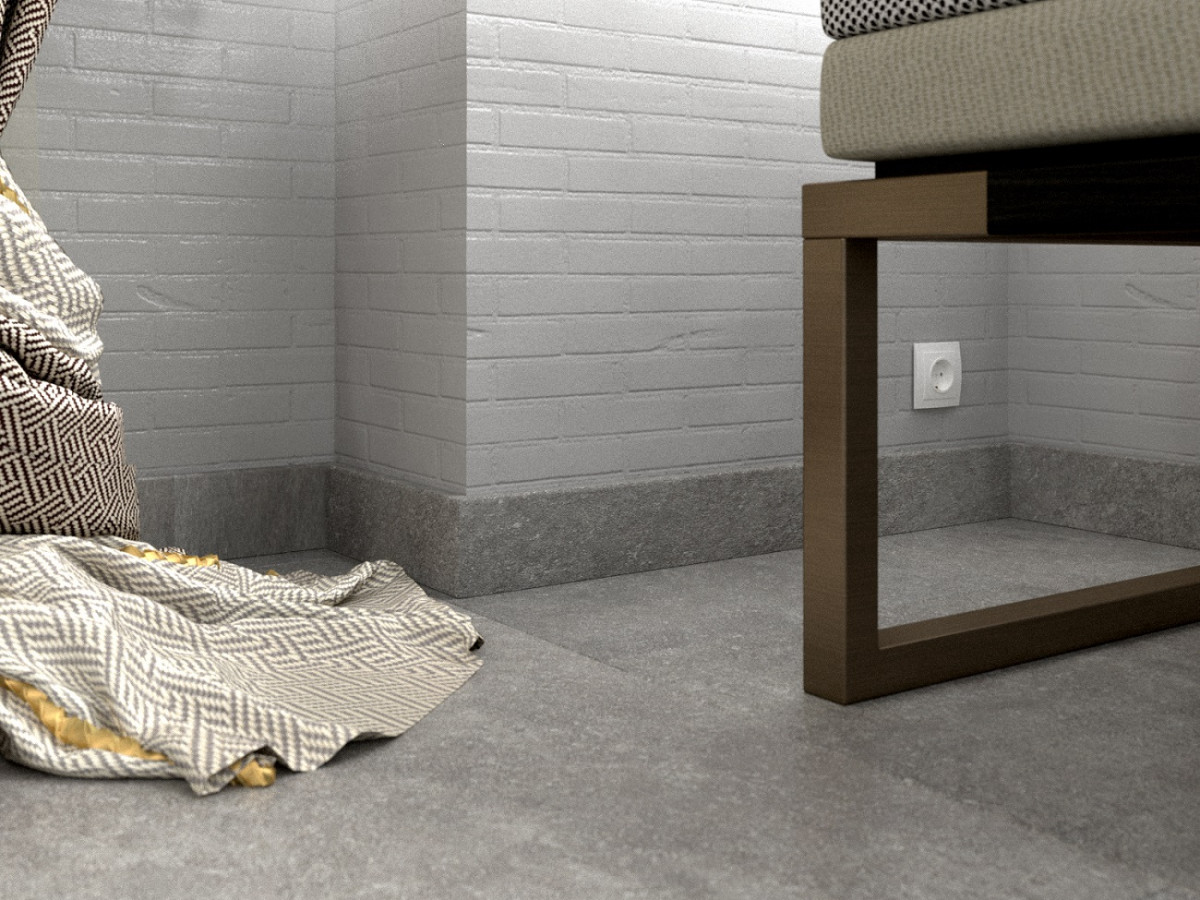 Плинтус МДФ FineFloor Stone FF-1589/1489 Камень Эль Нидо