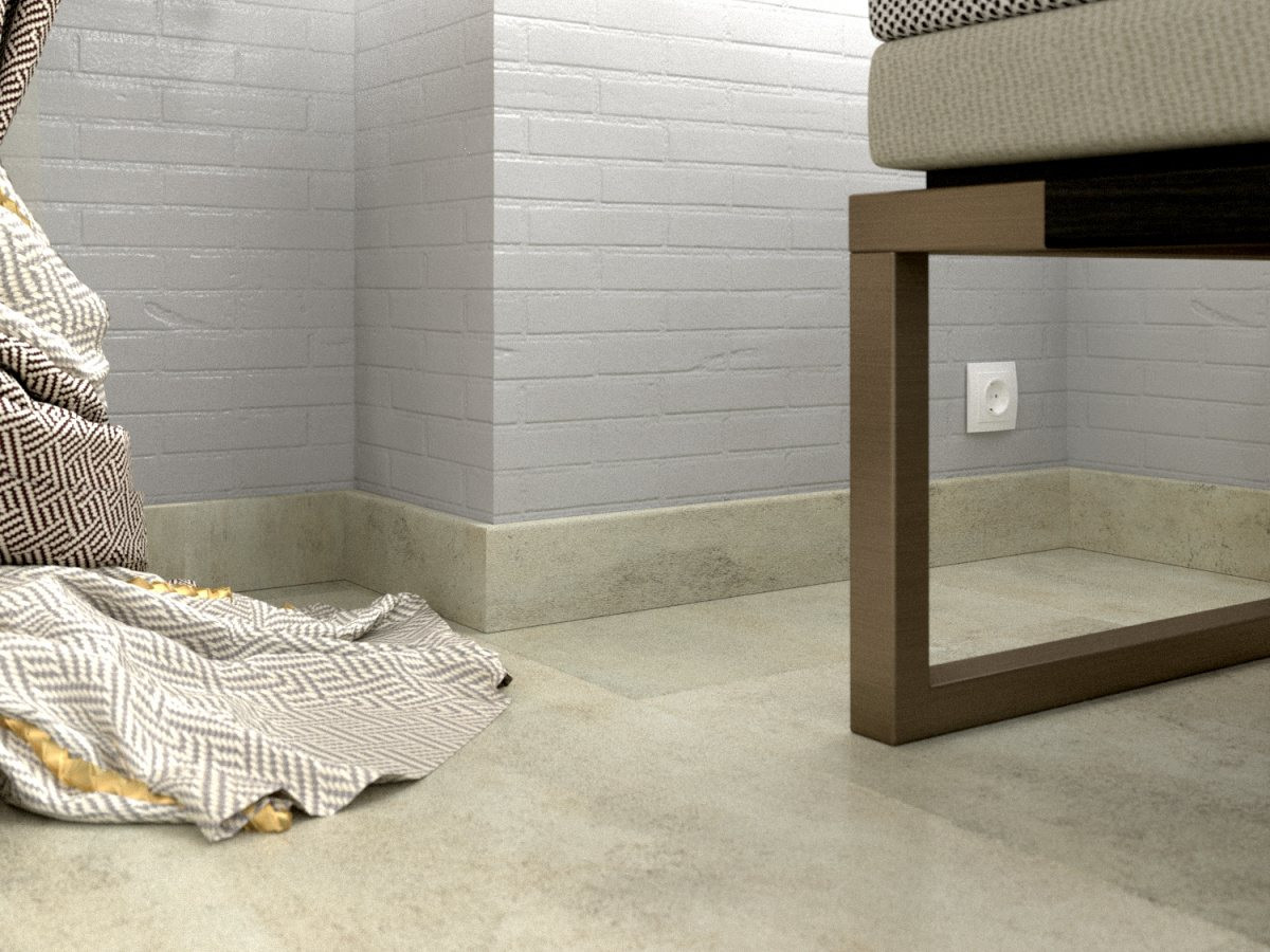 Плинтус МДФ FineFloor Stone FF-1543/1443 Камень Онтарио