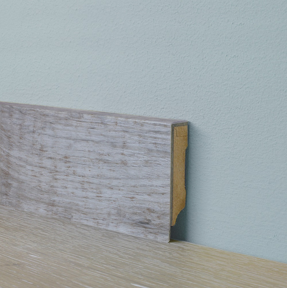 Плинтус МДФ FineFloor Wood FF-1518/1418 Дуб Этна