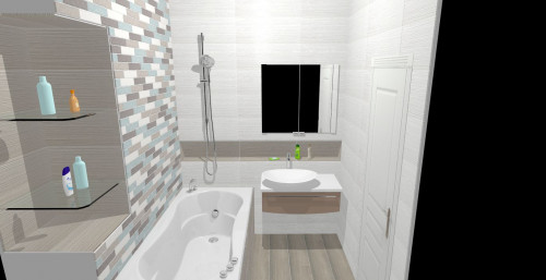 50 оттенков серого — элегантная монохромная ванная