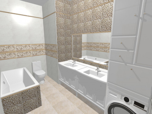 Охра и белый в ванной: красота современного стиля в деталях