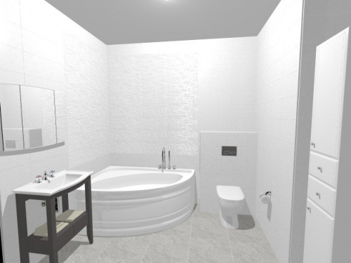 Светлый минимализм: дизайн-проект белой ванной комнаты