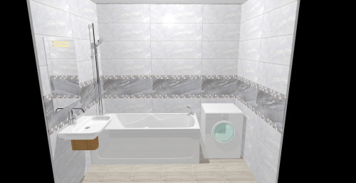 Переливы серого в интерьере ванной комнаты: монохромная красота