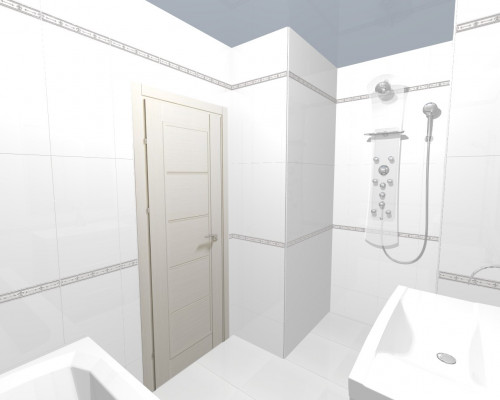 Белая ванная комната: как это выглядит в керамической плитке Imola Anthea