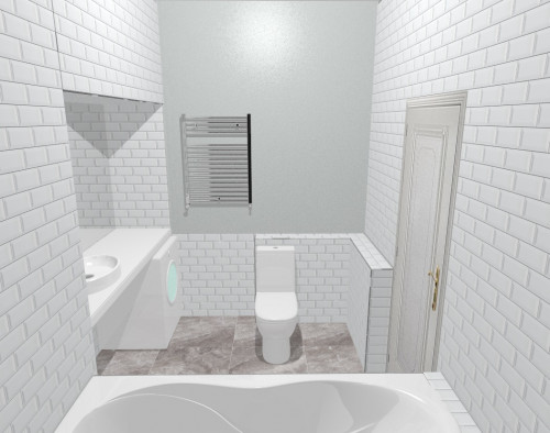 Белая ванная комната: лаконично, просто, элегантно