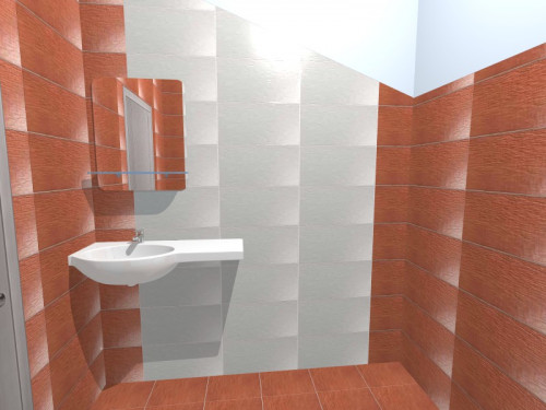 Бронзовый и белый: роскошный туалет в современном стиле